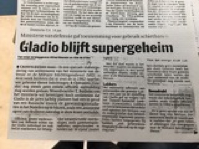 Artikel Gladio blijft supergeheim, Ministerie van defensie gaf toestemming voor gebruik schietbanen